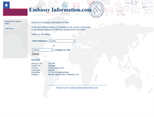 Tablet Screenshot of cl.embassyinformation.com