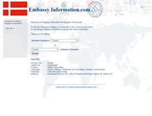 Tablet Screenshot of dk.embassyinformation.com