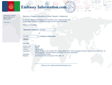 Tablet Screenshot of af.embassyinformation.com
