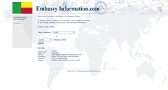 Desktop Screenshot of bj.embassyinformation.com