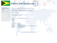 Tablet Screenshot of gy.embassyinformation.com