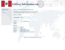 Tablet Screenshot of pe.embassyinformation.com