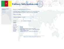 Tablet Screenshot of cm.embassyinformation.com