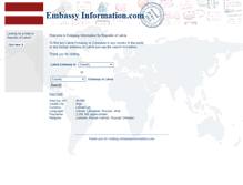 Tablet Screenshot of lv.embassyinformation.com