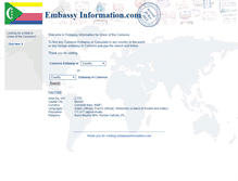 Tablet Screenshot of km.embassyinformation.com