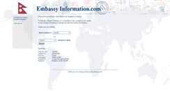 Desktop Screenshot of np.embassyinformation.com