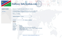 Tablet Screenshot of na.embassyinformation.com
