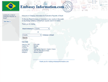 Tablet Screenshot of br.embassyinformation.com
