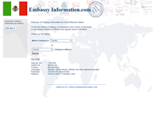 Tablet Screenshot of mx.embassyinformation.com