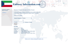 Tablet Screenshot of kw.embassyinformation.com