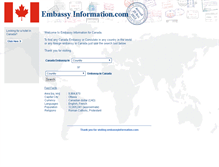 Tablet Screenshot of ca.embassyinformation.com