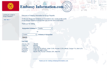 Tablet Screenshot of kg.embassyinformation.com