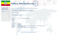 Tablet Screenshot of et.embassyinformation.com