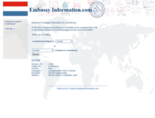 Tablet Screenshot of lu.embassyinformation.com
