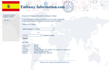 Tablet Screenshot of es.embassyinformation.com